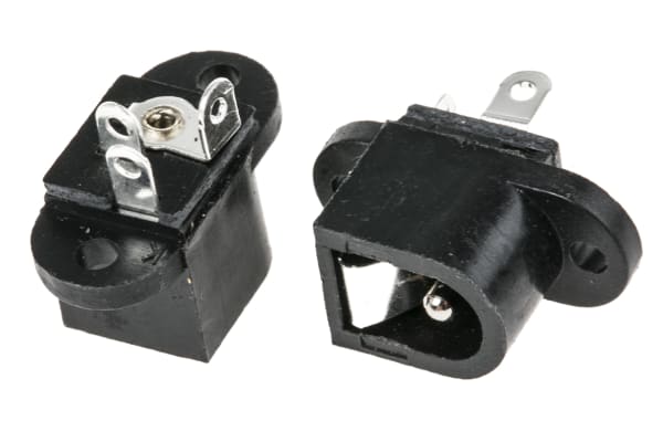 Product image for Chassis mount DC power skt 2.1mm 1A 12V