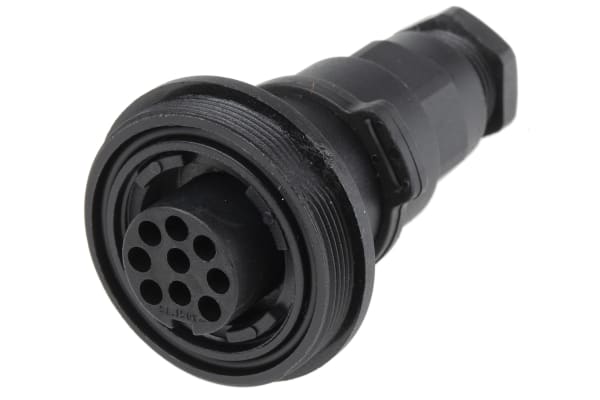 Product image for IP68 9way inline cable coupler socket,5A