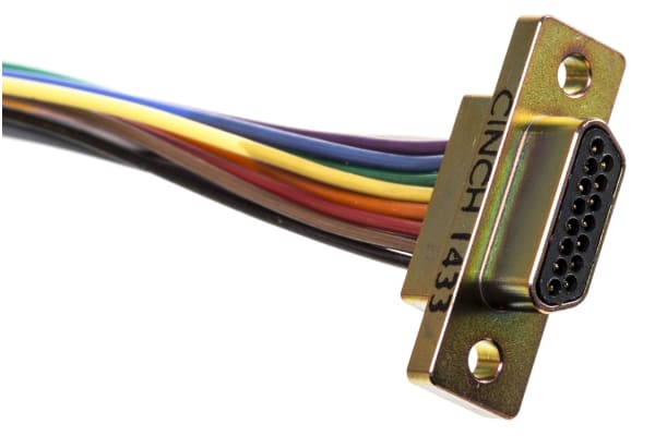 Product image for 15 way metal shell micro D plug,3A