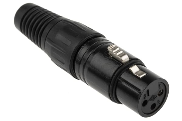 Product image for 3 way cable mount XLR plastic socket 16A