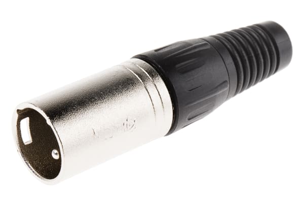 Product image for 3 WAY NICKEL FINISH XLR PLASTIC PLUG