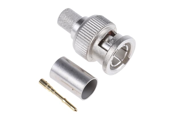 Product image for BNC PLUG CRIMP, HDTV, 75OHM, 1.0/4.6