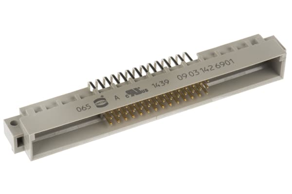 Product image for 42 WAY +6,DIN41612 PLUG,R/A SOLDER PIN