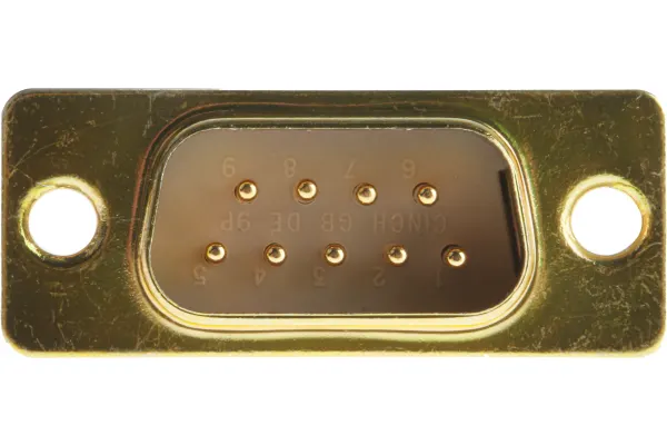 Product image for 9way machined cont straight D plg,750Vac