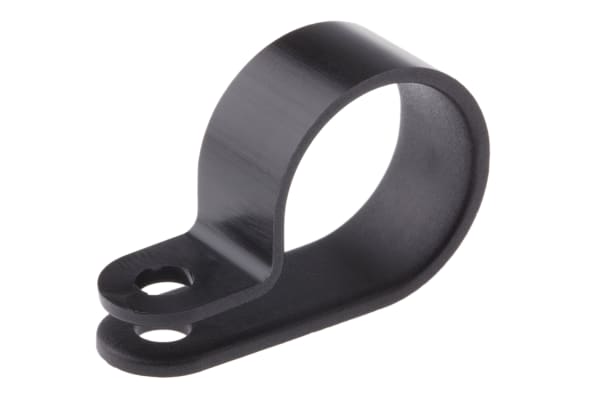 Product image for 17.5mm Black Polyamide P Clip