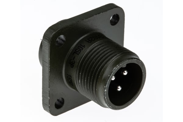 Product image for Amphenol MS series3 way chassis plug,15A