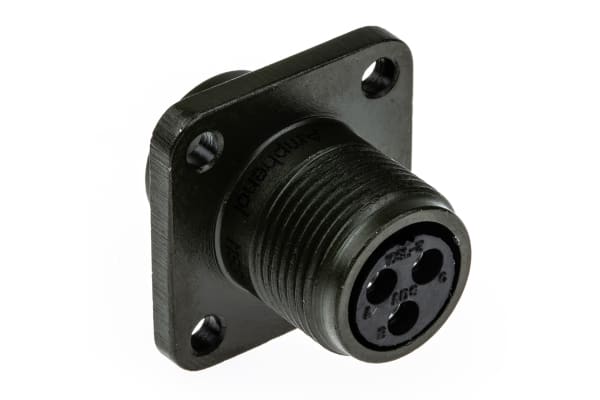 Product image for Amphenol MS Series 3 way chassis socket