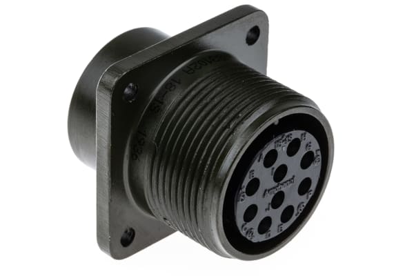 Product image for Amphenol MS Series 10 way chassis socket