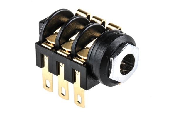 Product image for 3 way chassis mount jack socket,1/4in