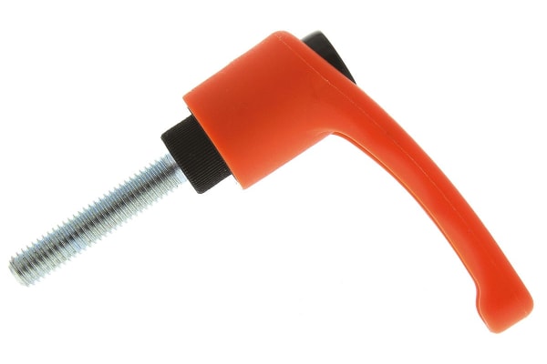 Product image for Clamp hdl,Orange nylon,Stl,M8x40,65,M