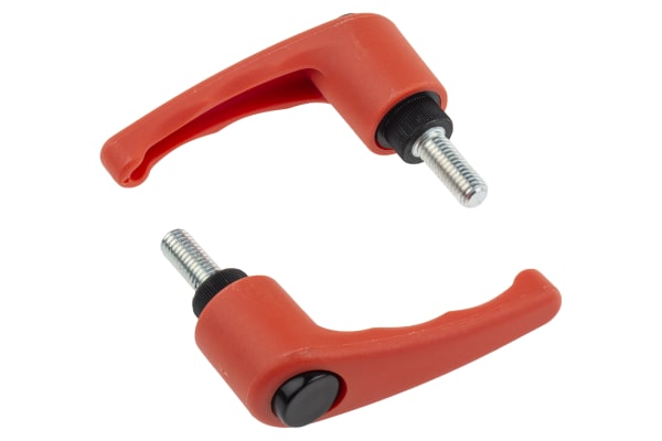 Product image for Clamp hdl,Orange nylon,Stl,M8x20,65,M