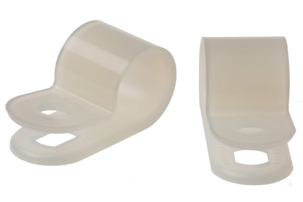 Product image for Nylon 6.6 cable P-clip,9.5mm dia