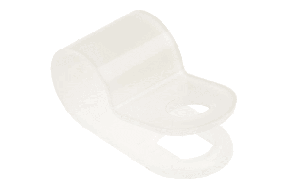 Product image for Nylon 6.6 cable P-clip,6.4mm dia