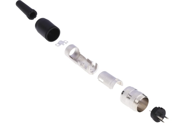 Product image for 3 way screw lock cable DIN plug,67.5MM L