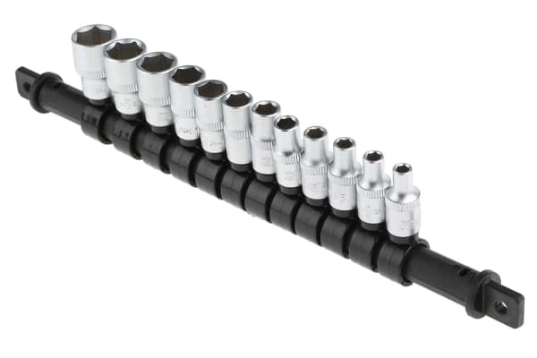 Product image for 12 Piece 1/4"" Dr. Metric Socket Set