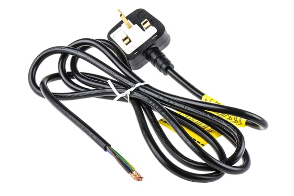 Product image for Power Cord UK BS1363 one end 2m