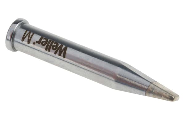 Product image for Weller XT M 3.2 x 1.2 mm Straight Chisel Soldering Iron Tip for use with WP120, WXP120