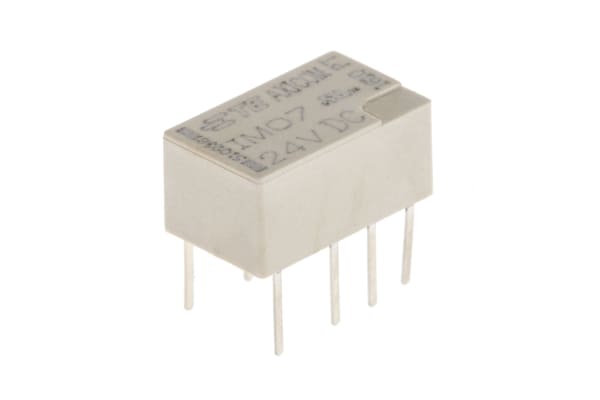 Product image for DPDT TELECOM PCB RELAY, 2A 24VDC COIL