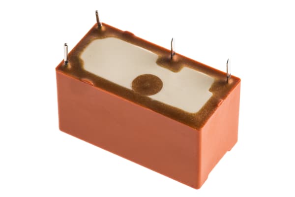 Product image for SPST-NO PCB (AgNi) relay, 6A 24Vdc coil