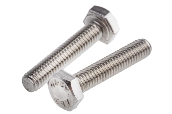 Product image for A2 s/steel hex head set screw,M4x20mm
