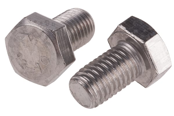 Product image for A2 s/steel hex head set screw,M12x20mm