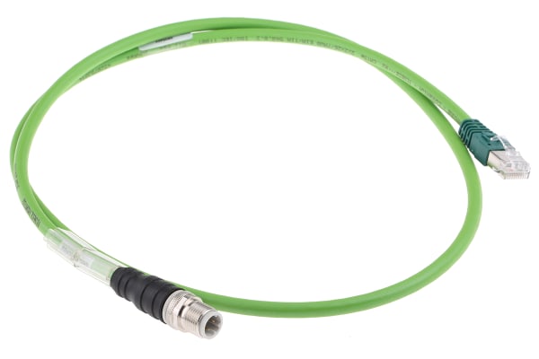 Product image for ETHERNET Cable M12-RJ45 1M