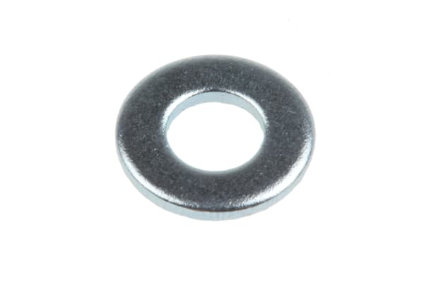 Product image for Zinc plated steel plain washer,M4