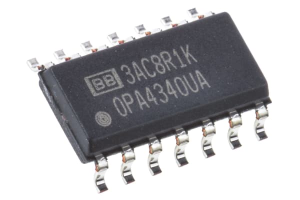 Product image for QUAD CMOS RRIO OP AMP OPA4340UAG4