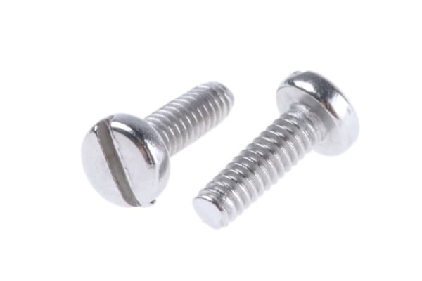 Product image for A2 s/steel slotted pan head screw,M2x6mm