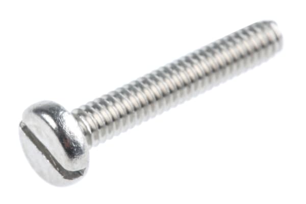 Product image for A2 s/steel slot pan head screw,M2x12mm