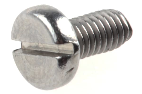 Product image for A2 s/steel slotted pan head screw,M3x6mm