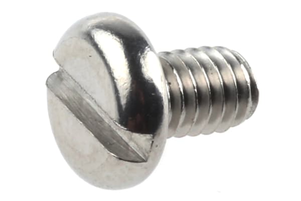 Product image for A2 s/steel slotted pan head screw,M4x6mm