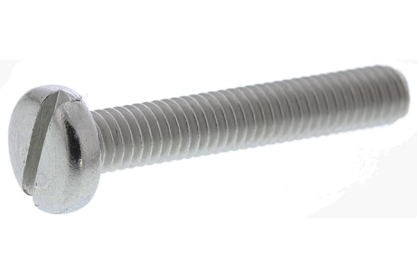 Product image for A2 s/steel slot pan head screw,M4x25mm