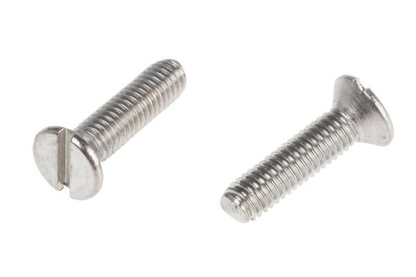 Product image for A2 s/steel slot csk head screw,M3x12mm