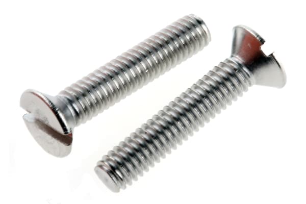 Product image for A2 s/steel slot csk head screw,M4x20mm