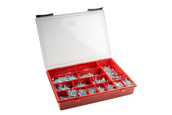 Product image for Cross recess csk/round wood screw kit