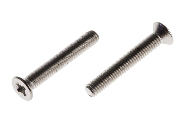 Product image for A2 s/steel cross csk head screw,M3x20mm