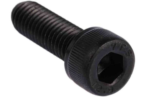 Product image for Blk steel hex skt cap head screw,M8x25mm