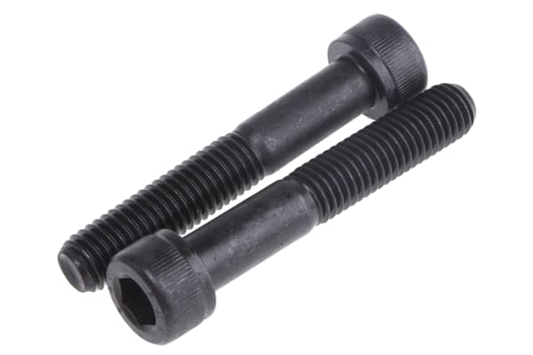 Product image for Blk steel hex skt caphead screw,M10x60mm