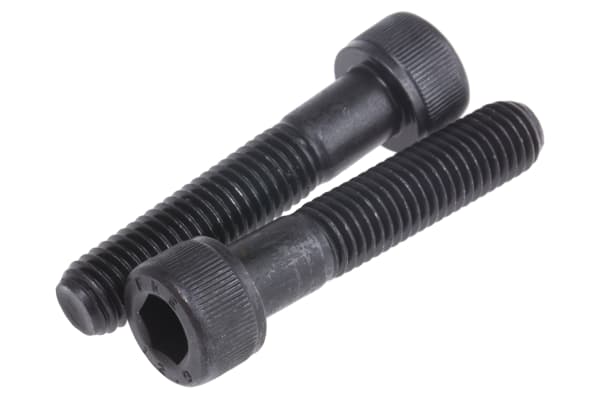 Product image for Blk steel hex skt caphead screw,M12x60mm