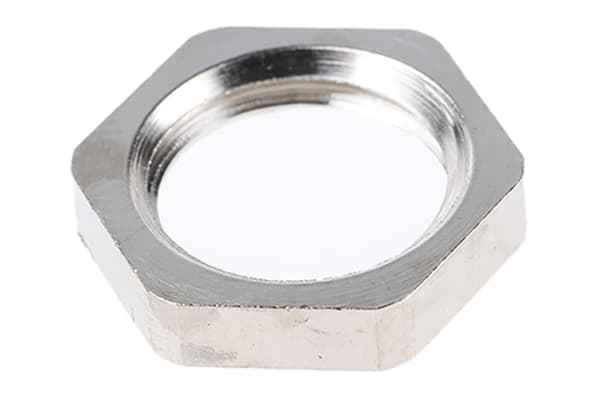 Product image for LOCKNUT METAL ISO12 NICKEL PLA