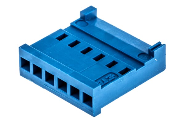 Product image for 6 way single row HE14 crimp socket shell