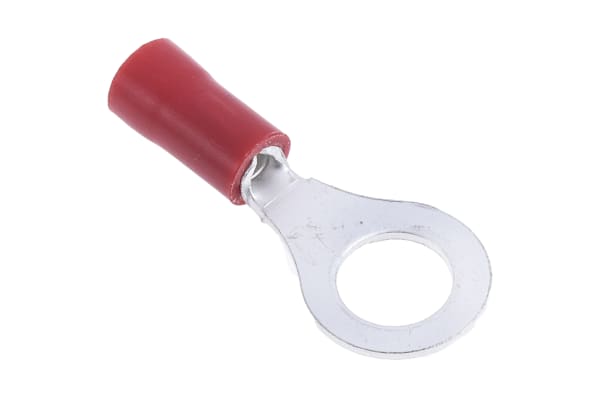 Product image for Red M6/0BAcrimp ring terminal0.5-1.5sqmm