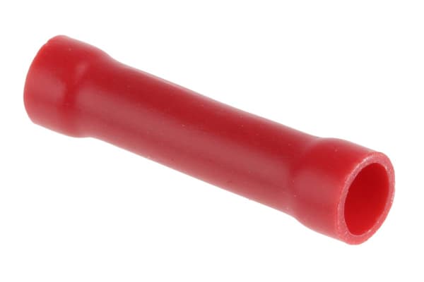 Product image for Red crimp butt terminal,0.5-1.0sq.mm