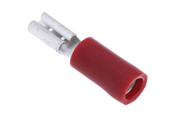 Product image for Red crimp 2.8/0.8mm female receptacle