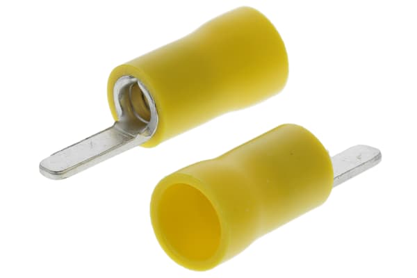 Product image for Yellow crimp blade terminal,2.5-6.5sq.mm