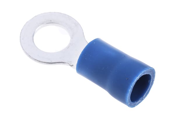 Product image for Blue M5 crimp ring terminal,1.5-2.5sq.mm