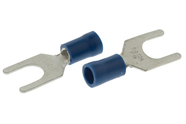 Product image for Blue M6 crimp spade terminal1.5-2.5sq.mm