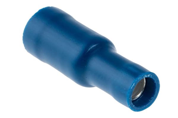 Product image for Blue crimp female bullet terminal,4.9mm