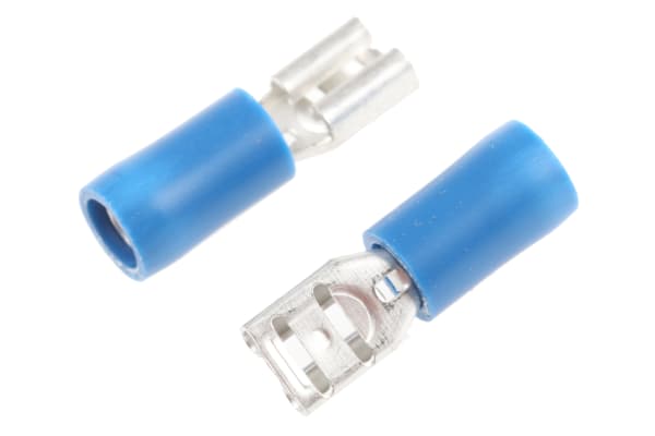 Product image for Blue crimp female receptacle,0.187in/B